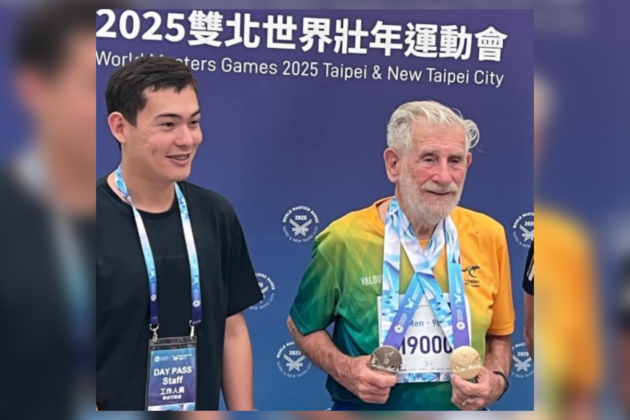 90歲昆凌爺爺世壯運奪金！標槍稱王、百米摘銀 樂享運動人生