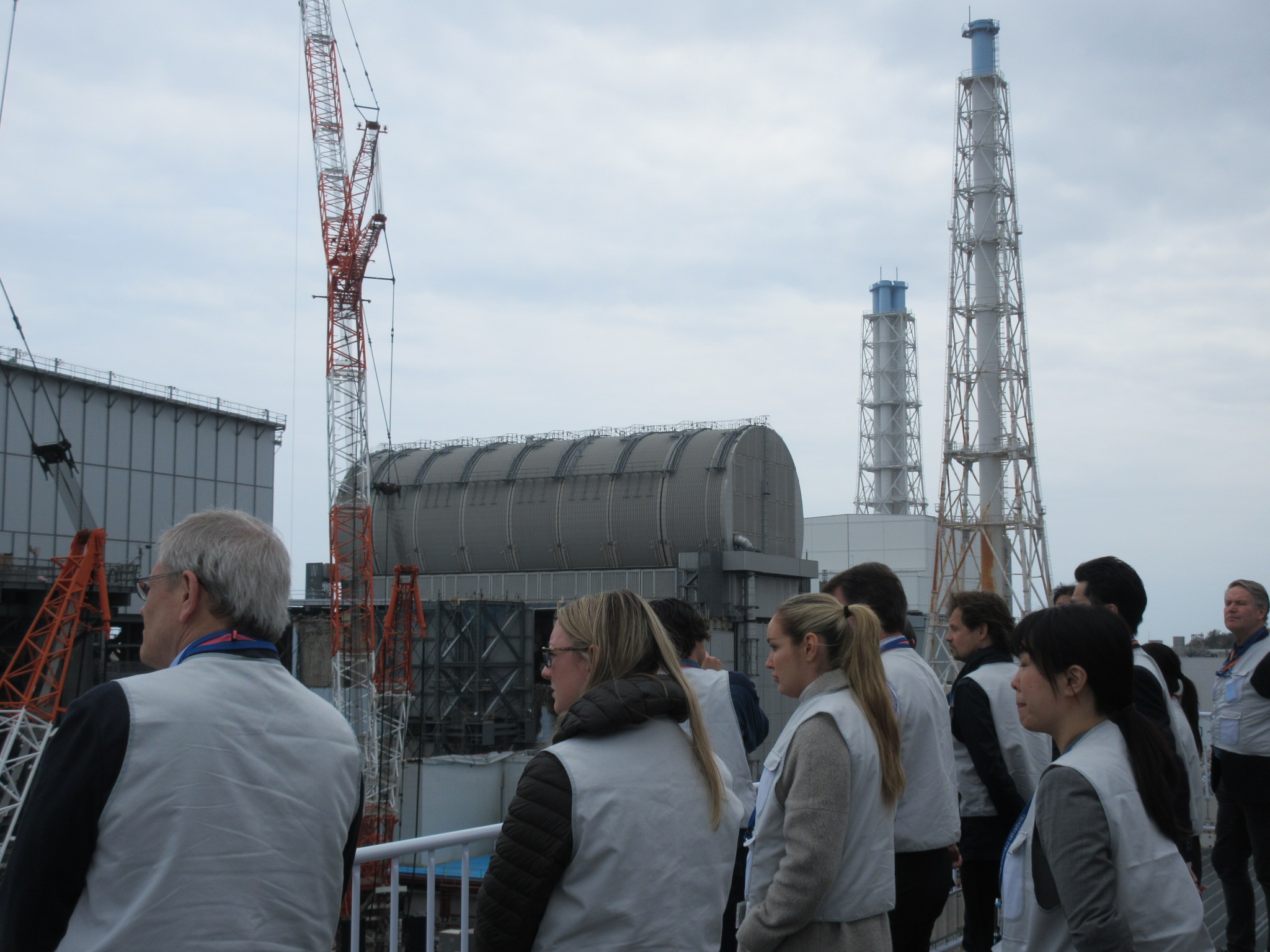 世界核電廠協會（WANO）人員參觀福島核電廠設施。圖/東京電力公司官網