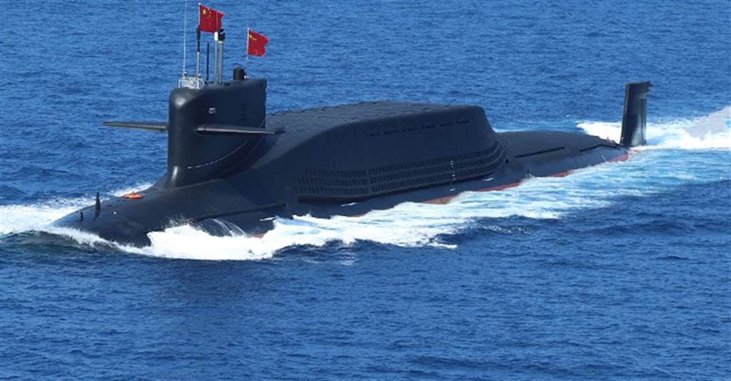 094A核潛艦搭載巨浪型彈道飛彈。 圖/取自中國軍網