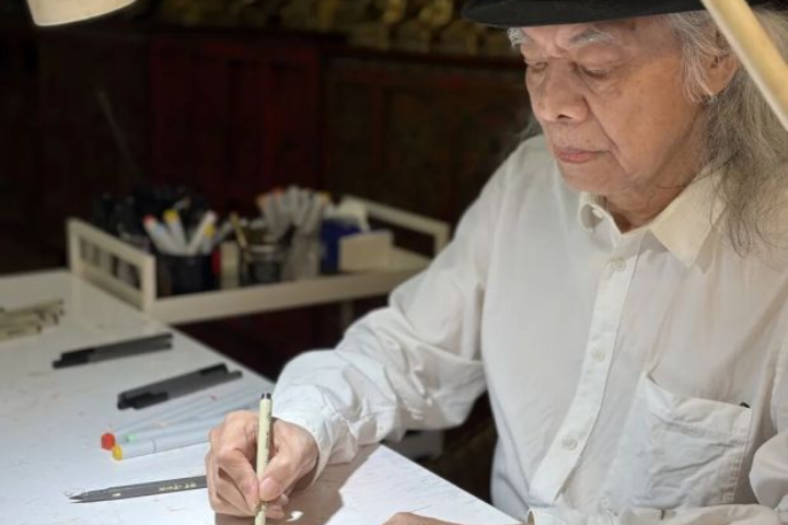 78歲蔡志忠的瘋狂日常！每天畫800張畫、直播破百萬　如今化身物理學家