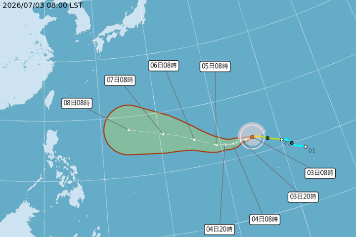 巴威颱風今晚升強颱！專家揭2路徑：若侵襲「全台風雨強烈」