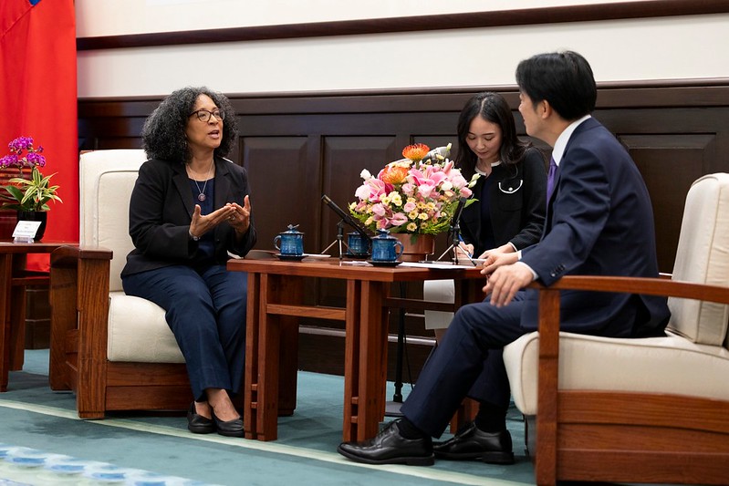 賴清德總統接見美國聯邦眾議員史崔珂蘭（Marilyn Strickland）。圖/總統府官網