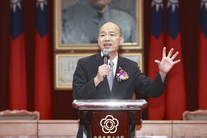 遭季麟連點名質疑　韓國瑜：此生所行無愧於國家、無愧於黨