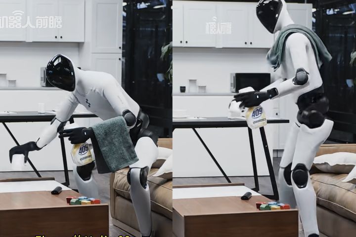機器人甩毛巾「像極了打掃的我」　人類的「習慣」它全都有？