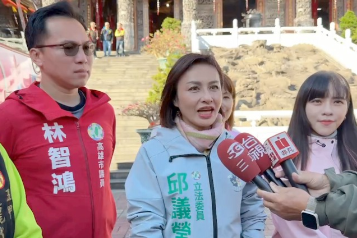高雄市長綠營初選倒數：邱議瑩街頭拜票、賴瑞隆里長挺場