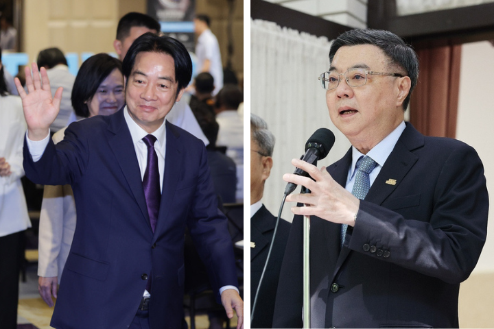 合成圖。行政院內閣改組名單今日拍板，總計16位閣員調整異動，民眾黨批換湯不換藥；資深媒體人趙少康也抨擊，賴清德不下台、卓榮泰不請辭，對未來政局不會有任何幫助。圖/中央社