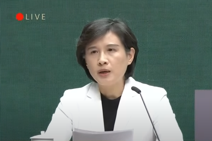 行政院副院長鄭麗君昨日說明台美關稅談判進度，對於美國要求擴大對美投資方案，我方提出共同打造「類科學園區」的產業聚落構想。圖/取自行政院開麥啦-2 YT頻道