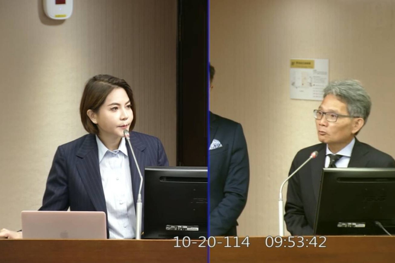 藍委質詢光電板碎片汙染　官員躲位置30秒不上台