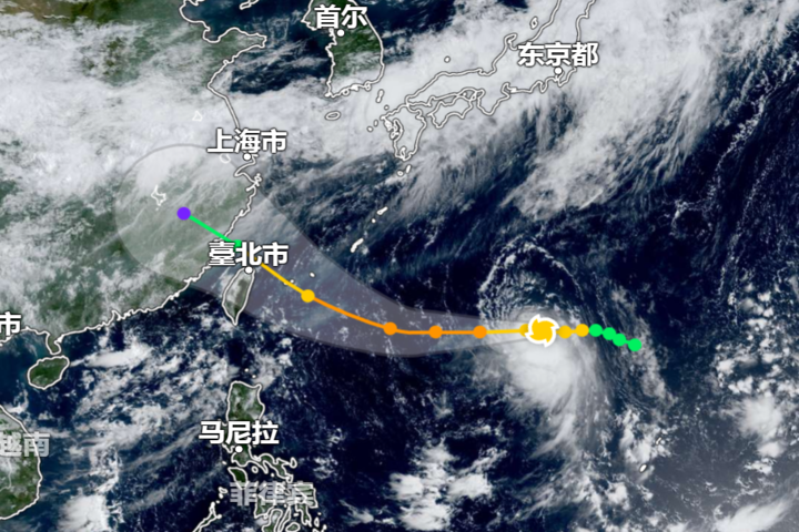 【更新】楊柳颱風增強中　路徑南修登陸北台灣機率增