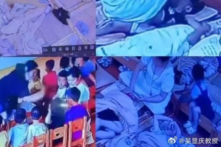 打耳光、踩臉、捂鼻 湖南惡質幼兒園兩教師被刑拘