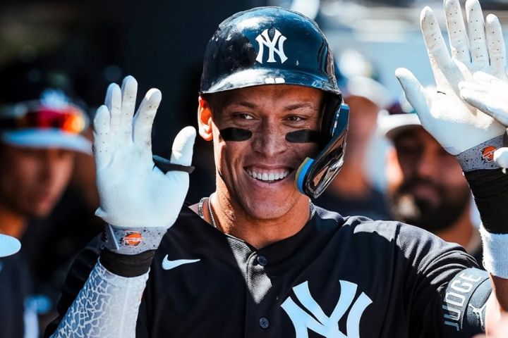 洋基重砲賈吉在MLB年收入榜，排名第五。圖/取自洋基IG