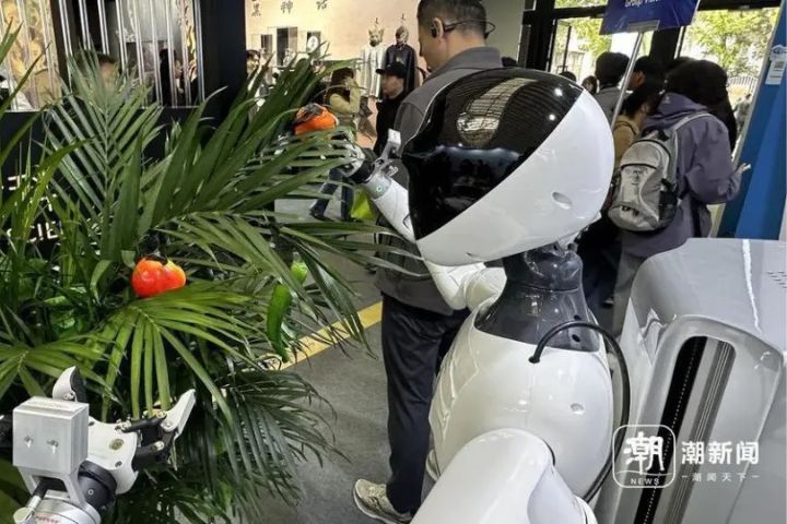 浙江清華柔性電子研究院發表的「電子皮膚」能分辨「米與芝麻的差別」,讓機器人在採摘水果時可以溫柔不捏碎熟果。圖/取自潮新聞