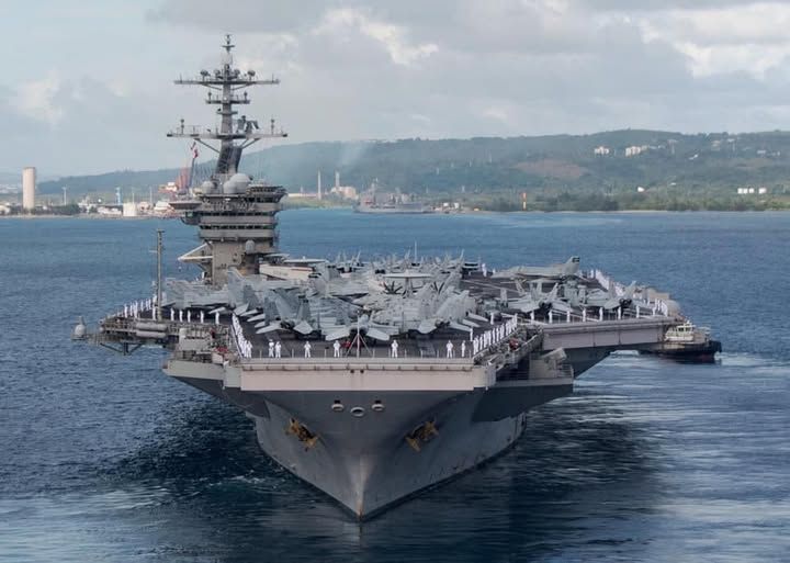 美國航空母艦「羅斯福號」(CVN-71)已完成「無人航空作戰中心」相關能力建置。圖/取自US Naval Base Guam官網