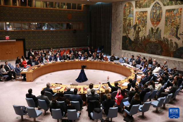 聯合國安理會通過決議，要求加薩走廊交火各方應「立即停火」直到4月9日穆斯林齋戒月結束。圖/新華社