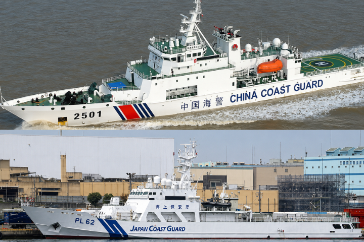 日兩船借颱風進台海　張競才示警「留意動向」　大陸海警全程跟監