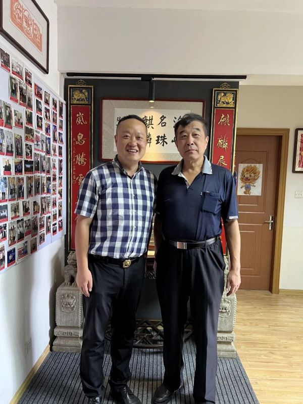 北大台研院院長李義虎（右）與平潭麒麟文化研究院主任鄭興（左）合影。圖/麒麟文化研究院提供