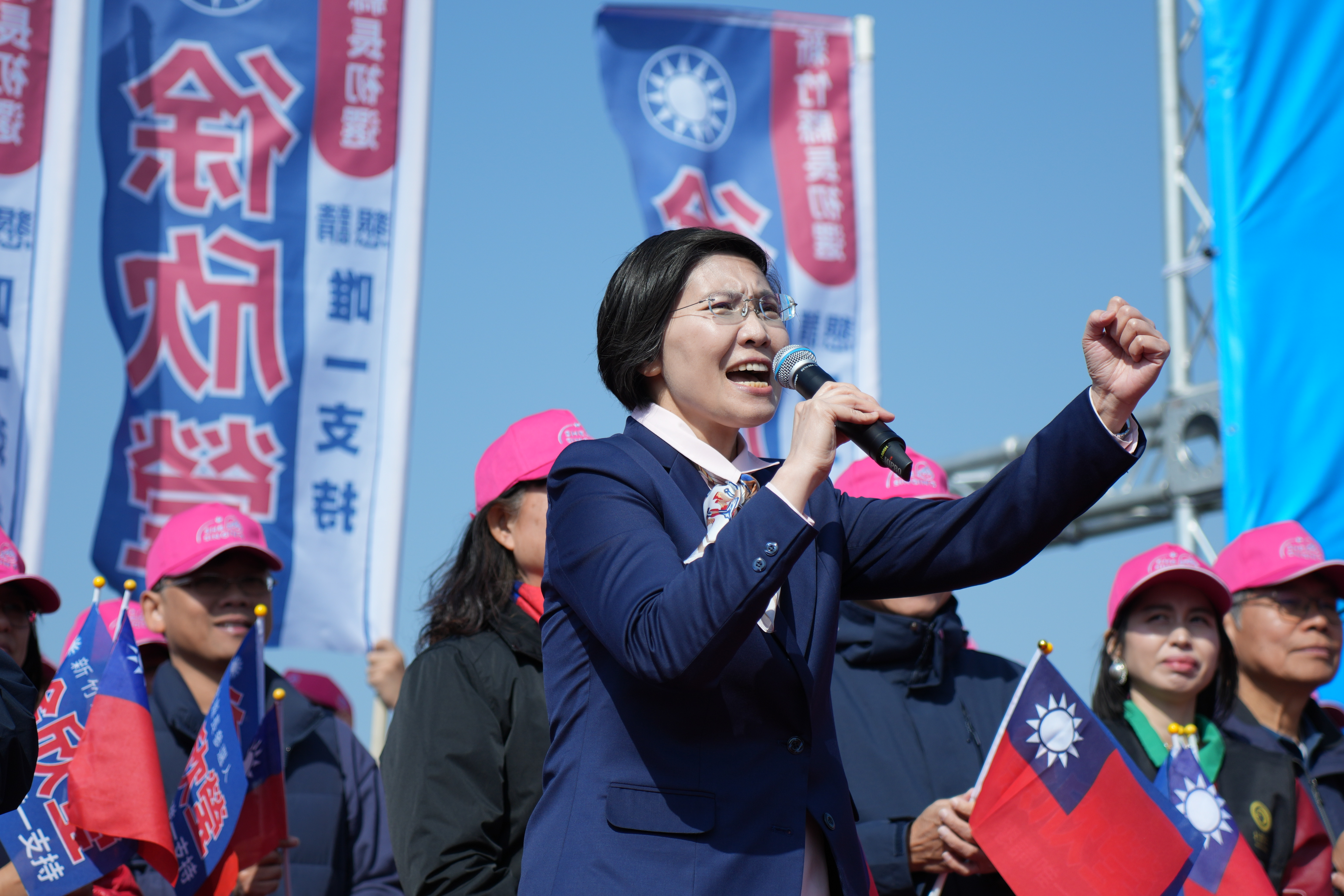 爭取參選新竹縣長　徐欣瑩湖口誓師大會湧萬名支持者