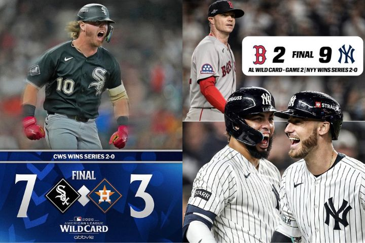 MLB季後賽　白襪、洋基、教士晉級分區系列賽　費城人與勇士明天決戰