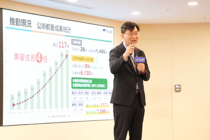內政部政務次長董建宏表示具重建條件者加速都更、危老重建；結構仍可使用者則透過老宅延壽改善居住品質。圖/梅花新聞網記者陳思豪攝