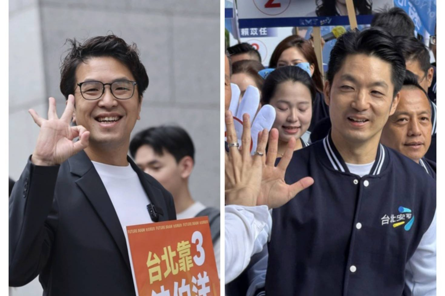 選舉號次確定！蔣萬安「5夠讚」vs沈伯洋「有靠3」　蘇巧慧「1定慧贏」vs李四川「OK挺四川
