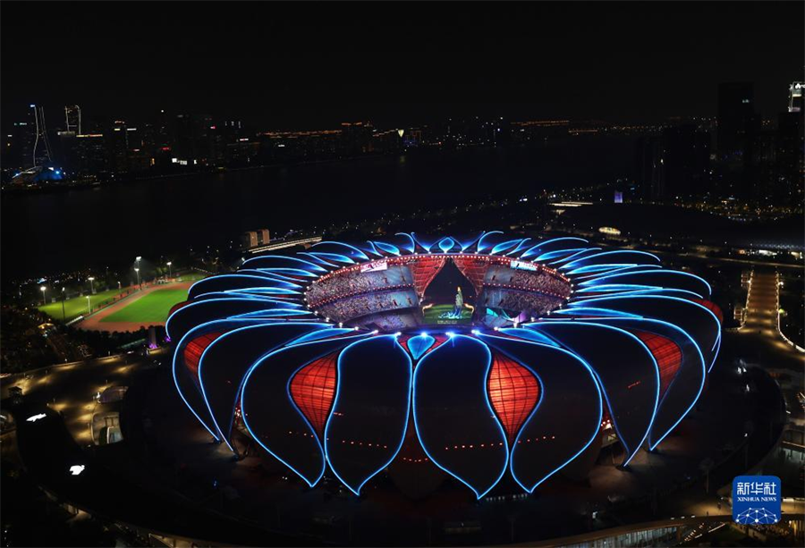 杭州2023年9月舉辦歷來規模最大的亞運，花費巨大。圖/取自新華網