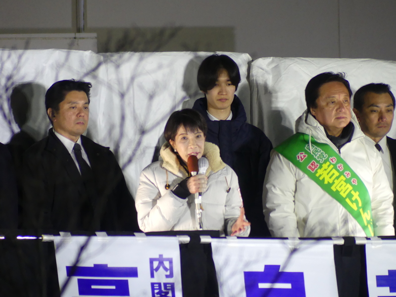 日本首相高市早苗領導的自民黨在8日大選中贏得歷史性勝利。圖/中央社