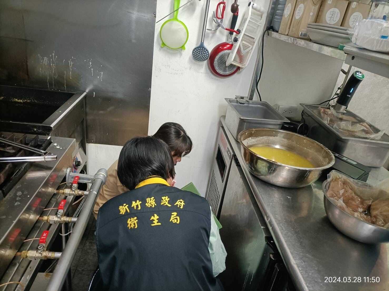 竹縣衛生局抽檢民眾反映的「問題餐點」食材，結果約2周會出爐。圖/取自新竹縣政府衛生局網站