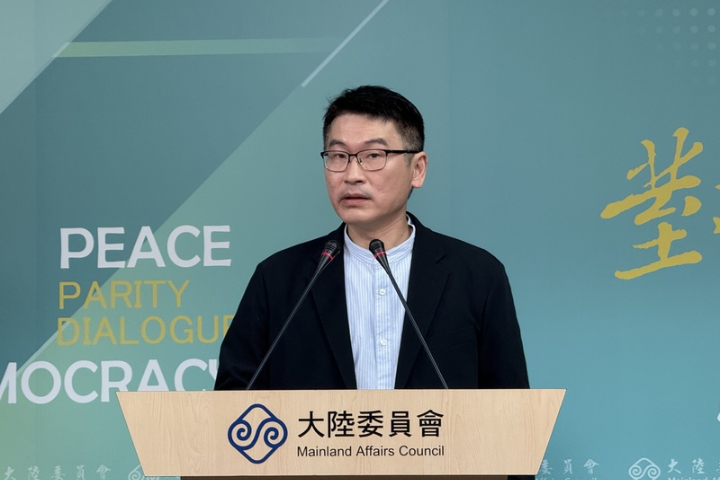 對於陸方要求蔣表態促進兩岸關係，梁文傑稱，「相信蔣萬安有他的智慧」。圖/中央社