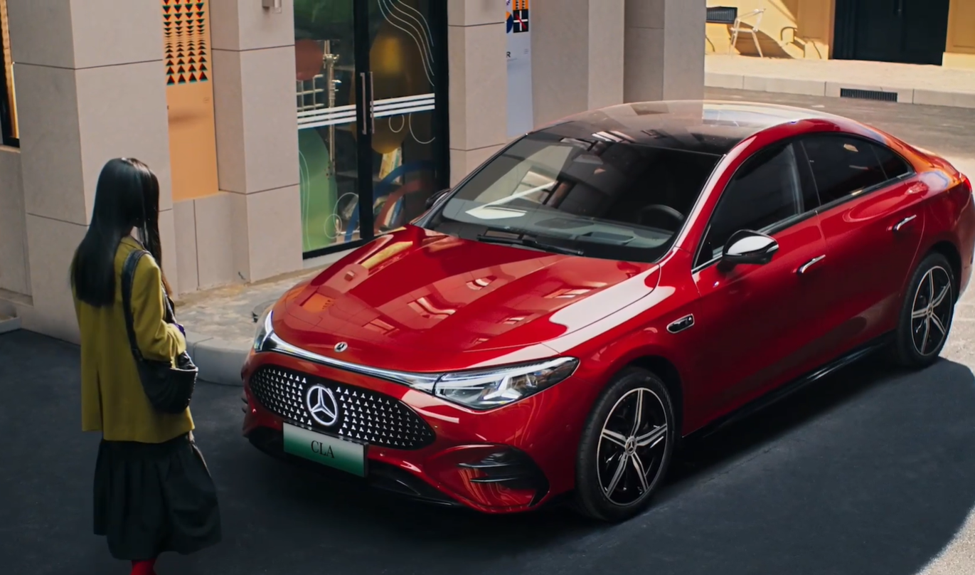 德國三大豪華車2025年在大陸銷量下滑，其中，賓士下滑將近2成。圖/取自澎湃新聞網