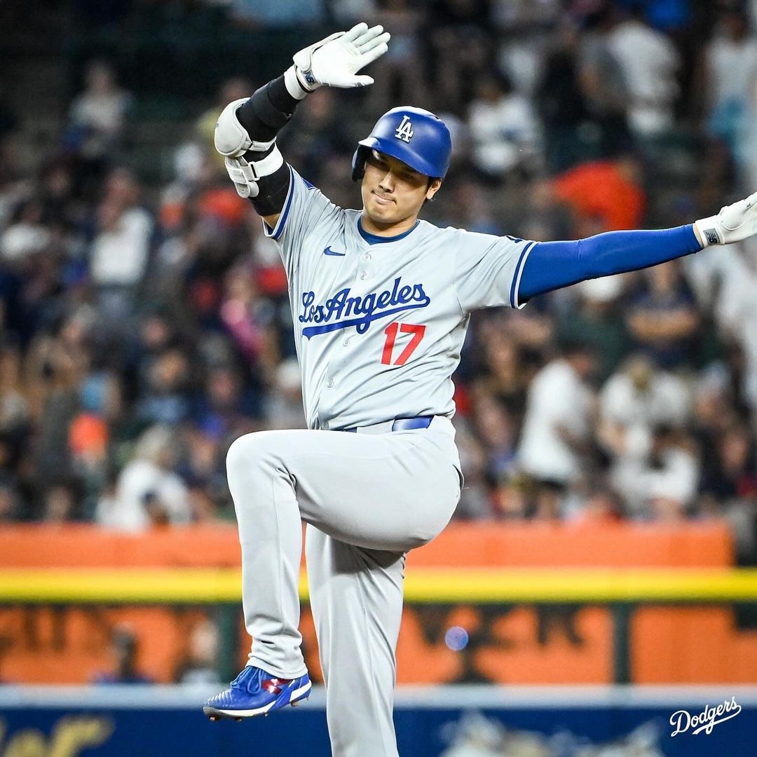 大谷翔平個人達成大聯盟生涯第200號全壘打。圖/取自Los Angeles Dodgers ig