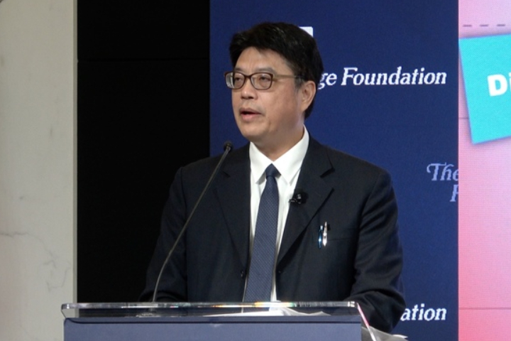陸委會主委邱垂正9月赴美宣講時曾指控，中共是「人類歷史上前所未有的新極權主義」。圖/中央社