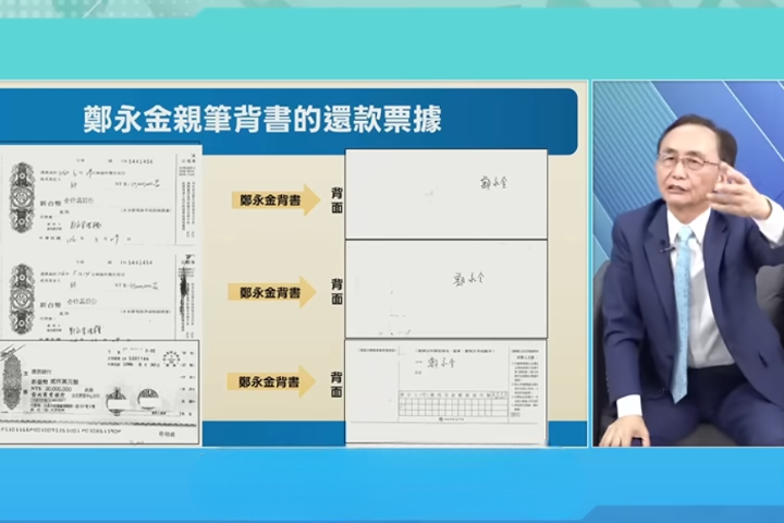 鄭朝方4000萬借款疑雲再燒！吳子嘉秀鄭永金背書票據　追問2018選舉資金流向