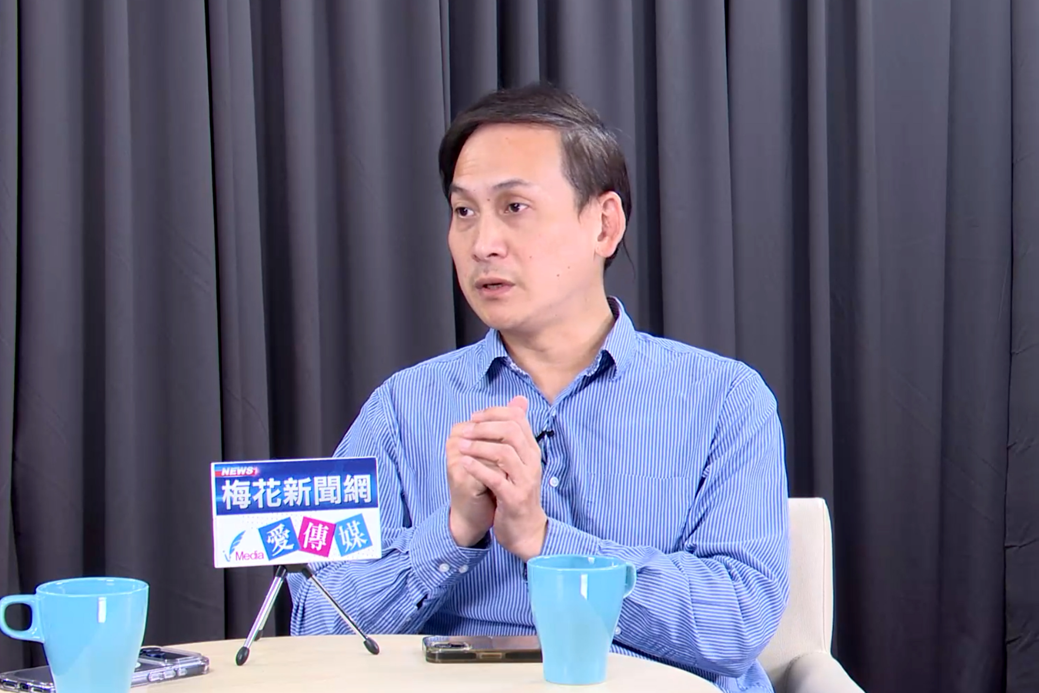 國民黨立委葉元之27日接受梅花新聞網《寒梅talk爆》專訪。圖/記者蔡昕蓉攝