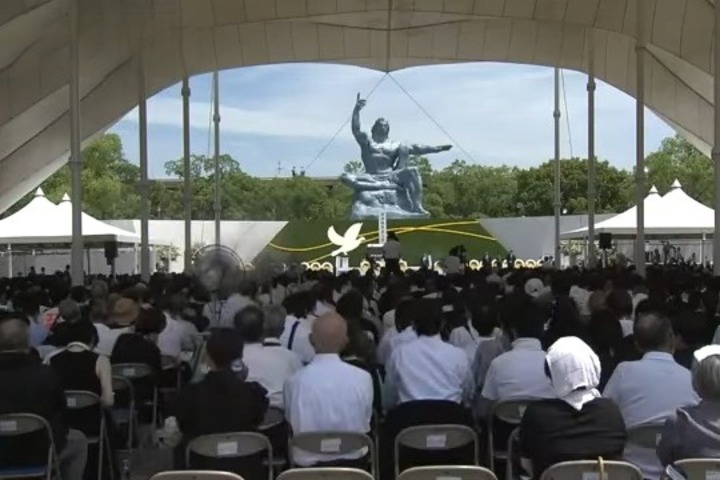 日本長崎市將於下月9日「長崎原爆之日」舉辦和平祈念儀式。圖為去年資料照片/取自NBC長崎放送《YouTube》官方頻道