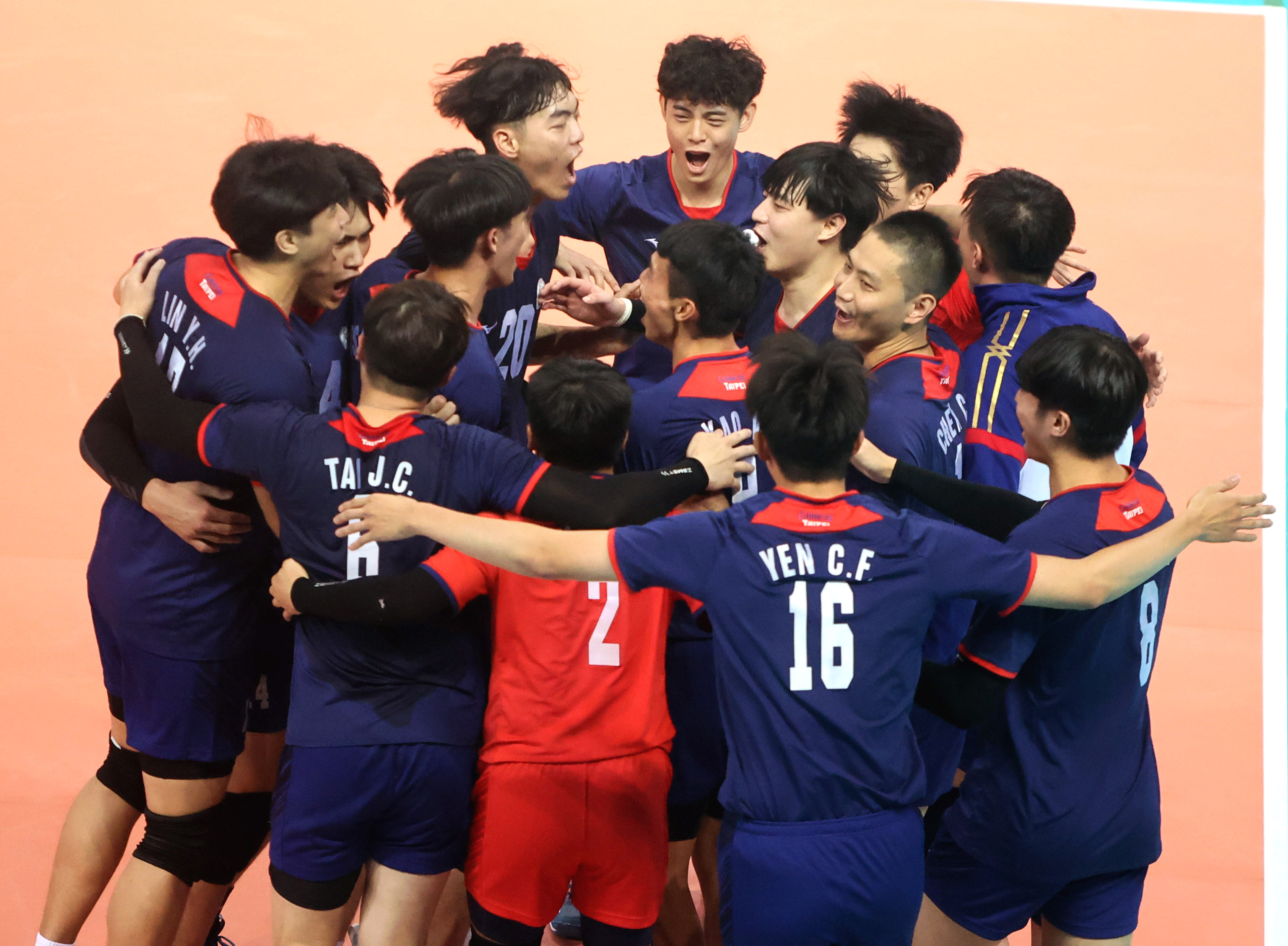 原定今年7月在台灣舉行的亞洲U20男排錦標賽，今改由印尼接手舉辦。圖為台灣選手。圖/取自中華民國排球協會