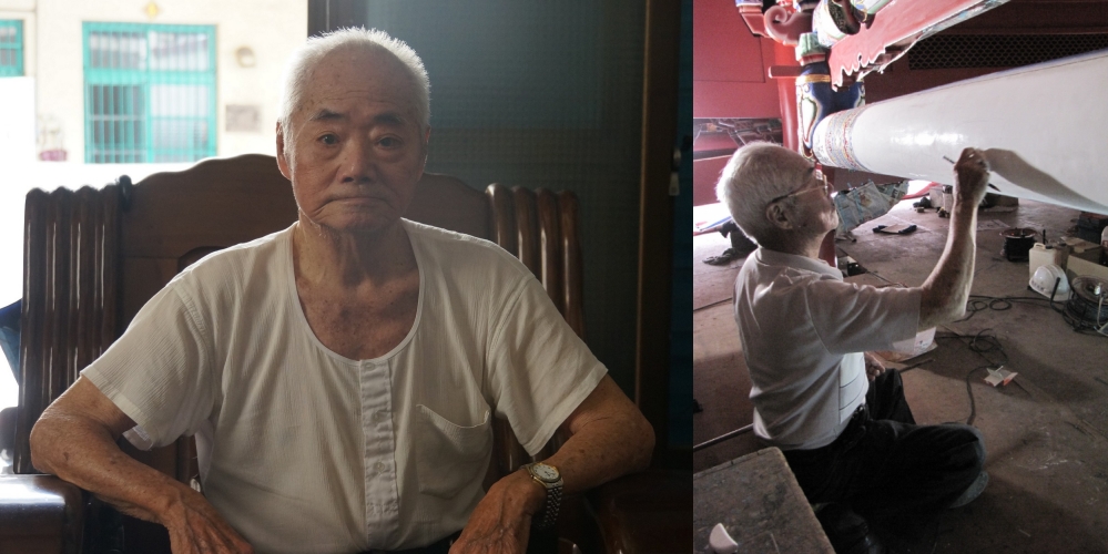 彰化縣傳統工藝「傳統建築彩繪」保存者陳穎派辭世，享耆壽92歲。圖/彰化縣文化局提供