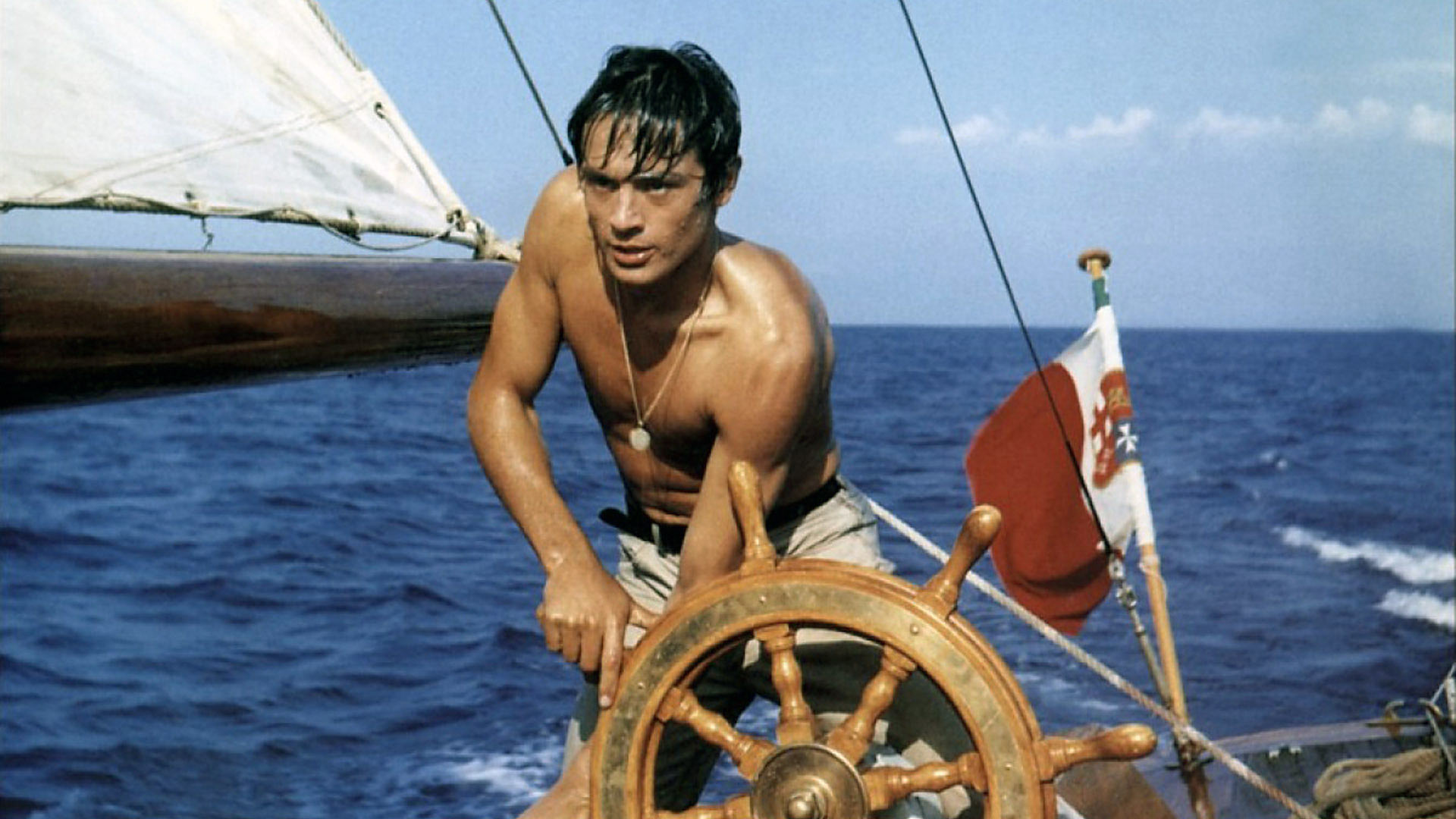 2024金馬影展選映《陽光普照》（Purple Noon, 1960），致敬今年逝世的「法國第一美男子」亞蘭德倫。圖/金馬執委會提供