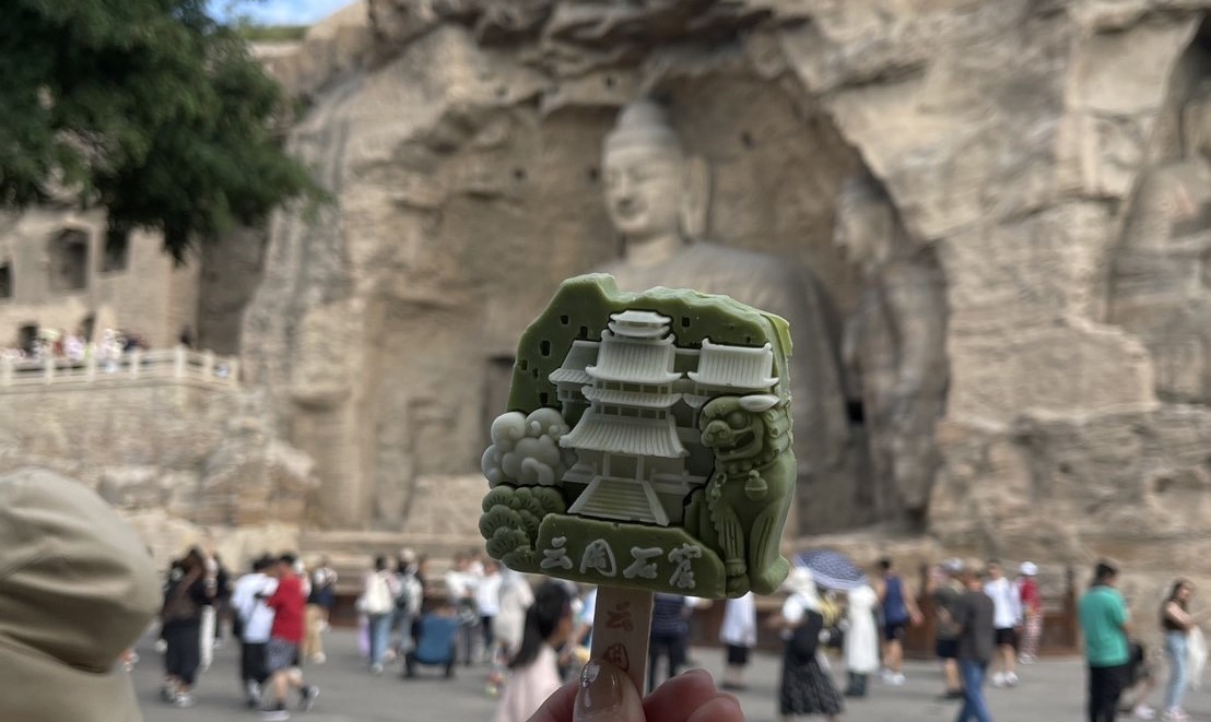 大同雲岡石窟的文創冰棒十分有特色。圖/陳素貞攝