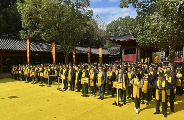 各領域人士,臺灣同胞、港澳同胞和華僑華人代表及社會各界代表等共400餘人參加祭典。圖/記者曾炫梧攝