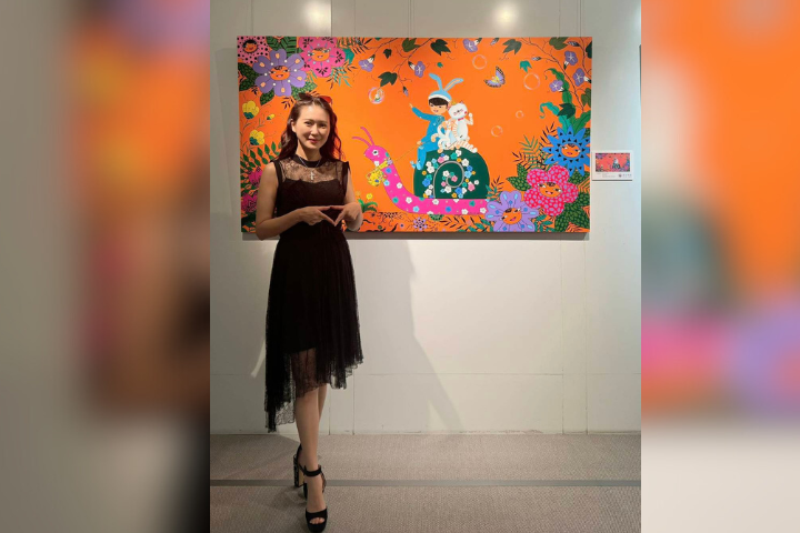 以藝術致敬父親！米凱莉「愛從心出發」個展 在台北101開幕