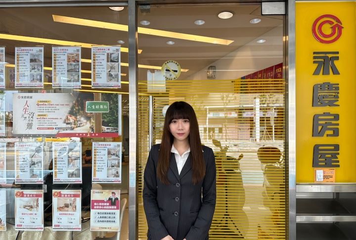 王又懿經紀人員入行四年多，已累積超過100萬元的「幸福成家基金」領取資格。圖/永慶房產提供