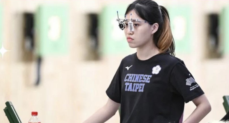 台灣女子射擊好手劉恆妤，期待能夠在七月的巴黎奧運有好成績。圖/截自張麗善臉書